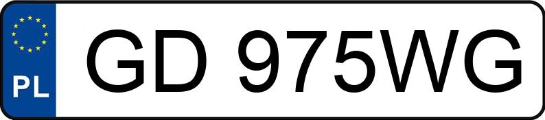 Numer rejestracyjny GD 975WG posiada VOLVO XC60 - GD975WG