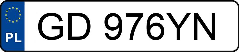 Numer rejestracyjny GD 976YN posiada FORD FOCUS - GD976YN