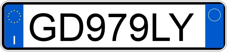Numer rejestracyjny GD979LY posiada FIAT Multipla 2a serie Numer rejestracyjny GD979LY posiada FIAT Multipla 2a serie