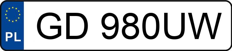 Numer rejestracyjny GD 980UW posiada VOLKSWAGEN TRANSPORTER 7J0 - GD980UW Numer rejestracyjny GD 980UW posiada VOLKSWAGEN TRANSPORTER 7J0 - GD980UW