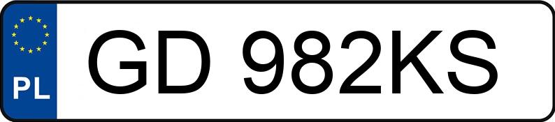 Numer rejestracyjny GD 982KS posiada BMW 530 - GD982KS