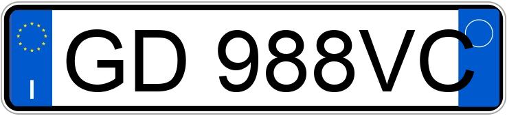 Numer rejestracyjny GD988VC posiada ALFA ROMEO Giulia Numer rejestracyjny GD988VC posiada ALFA ROMEO Giulia