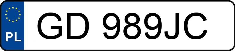 Numer rejestracyjny GD 989JC posiada VOLKSWAGEN PASSAT - GD989JC Numer rejestracyjny GD 989JC posiada VOLKSWAGEN PASSAT - GD989JC