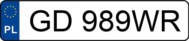 Numer rejestracyjny GD 989WR posiada AUDI Q8 - GD989WR