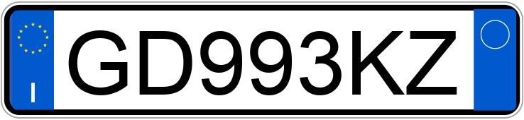 Numer rejestracyjny GD993KZ posiada BMW Serie 3 Numer rejestracyjny GD993KZ posiada BMW Serie 3