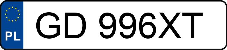 Numer rejestracyjny GD 996XT posiada BMW 320i MR`19 E6d G20 xDrive Steptronic - GD996XT Numer rejestracyjny GD 996XT posiada BMW 320i MR`19 E6d G20 xDrive Steptronic - GD996XT