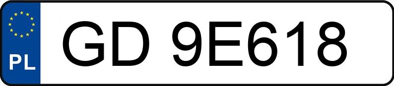 Numer rejestracyjny GD 9E618 posiada VOLKSWAGEN T5 - GD9E618