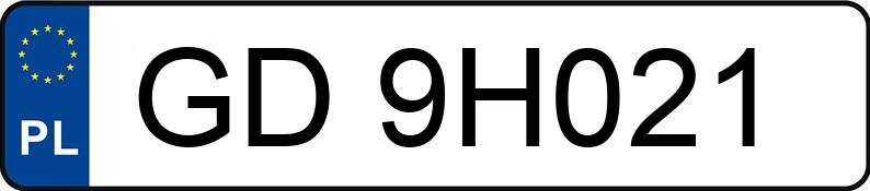 Numer rejestracyjny GD 9H021 posiada MERCEDES-BENZ SPRINTER 208 CDI - GD9H021