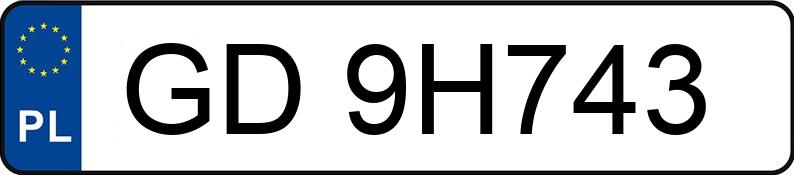 Numer rejestracyjny GD 9H743 posiada SKODA Octavia IV 2.0 TDI MR`20 E6d Ambition - GD9H743