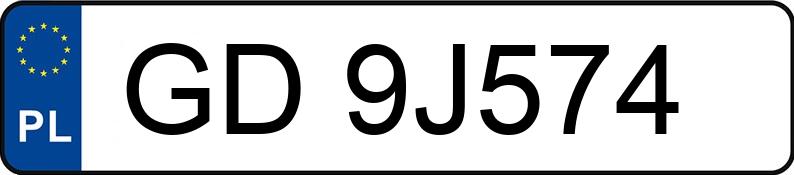 Numer rejestracyjny GD 9J574 posiada TOYOTA YARIS CROSS - GD9J574