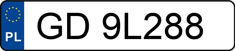 Numer rejestracyjny GD 9L288 posiada MERCEDES-BENZ GLK 220 CDI 4MATIC - GD9L288