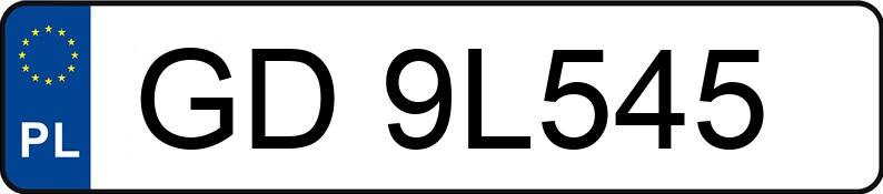 Numer rejestracyjny GD 9L545 posiada RENAULT 5 - GD9L545 Numer rejestracyjny GD 9L545 posiada RENAULT 5 - GD9L545