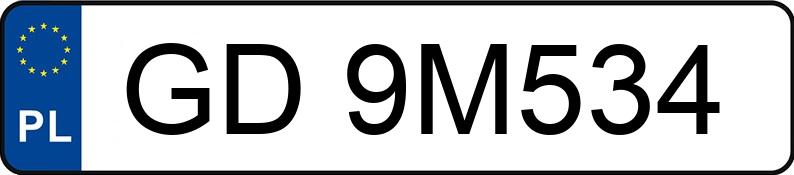 Numer rejestracyjny GD 9M534 posiada SKODA KAROQ - GD9M534 Numer rejestracyjny GD 9M534 posiada SKODA KAROQ - GD9M534