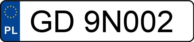 Numer rejestracyjny GD 9N002 posiada CITROEN C5 - GD9N002 Numer rejestracyjny GD 9N002 posiada CITROEN C5 - GD9N002