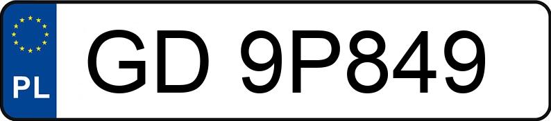 Numer rejestracyjny GD 9P849 posiada AUDI Q5 SPORTBACK - GD9P849 Numer rejestracyjny GD 9P849 posiada AUDI Q5 SPORTBACK - GD9P849