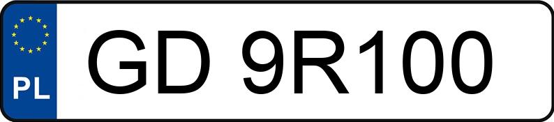 Numer rejestracyjny GD 9R100 posiada SKODA FABIA - GD9R100 Numer rejestracyjny GD 9R100 posiada SKODA FABIA - GD9R100