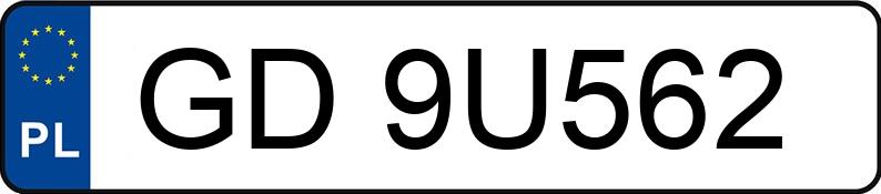 Numer rejestracyjny GD 9U562 posiada HYUNDAI Coupe MR`07 E4 Energy - GD9U562