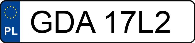 Numer rejestracyjny GDA 17L2 posiada MAZDA 3 - GDA17L2 Numer rejestracyjny GDA 17L2 posiada MAZDA 3 - GDA17L2