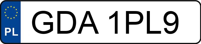 Numer rejestracyjny GDA 1PL9 posiada MERCEDES-BENZ E 220 CDI MR`02 E3 211 Elegance - GDA1PL9