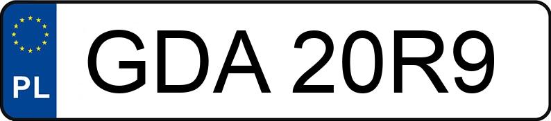 Numer rejestracyjny GDA 20R9 posiada RENAULT KADJAR - GDA20R9
