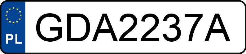 Numer rejestracyjny GDA 2237A posiada AUDI A4 - GDA2237A Numer rejestracyjny GDA 2237A posiada AUDI A4 - GDA2237A