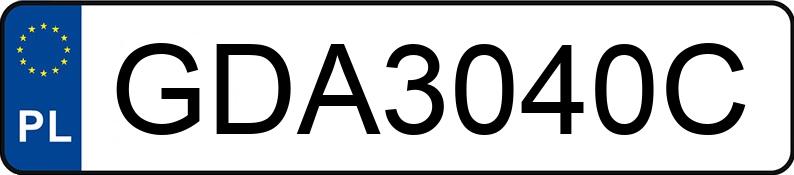 Numer rejestracyjny GDA 3040C posiada BENTLEY CONTINENTAL GT SPEED - GDA3040C