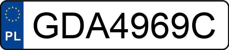 Numer rejestracyjny GDA 4969C posiada AUDI A4 1.8 TFSI MR`12 E5 B8 A4 1.8 TFSI MR`12 E5 B8 - GDA4969C