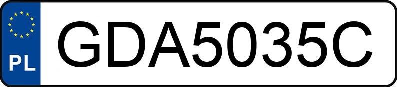 Numer rejestracyjny GDA 5035C posiada RENAULT MEGANE - GDA5035C