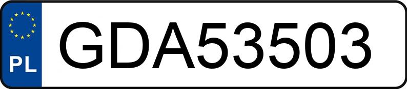 Numer rejestracyjny GDA 53503 posiada MERCEDES-BENZ AMG GT 43 4MATIC+ - GDA53503