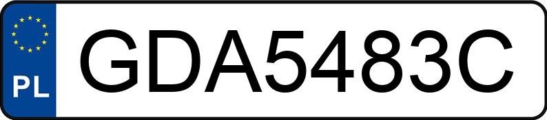 Numer rejestracyjny GDA 5483C posiada MERCEDES-BENZ E 200 CGI - GDA5483C