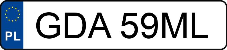 Numer rejestracyjny GDA 59ML posiada OPEL Tigra Kat. MR`94 XE - GDA59ML