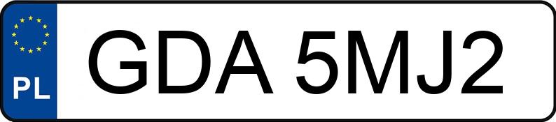 Numer rejestracyjny GDA 5MJ2 posiada TOYOTA LAND CRUISER - GDA5MJ2