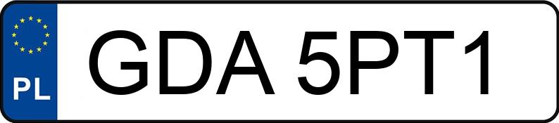 Numer rejestracyjny GDA 5PT1 posiada FIAT BRAVO - GDA5PT1