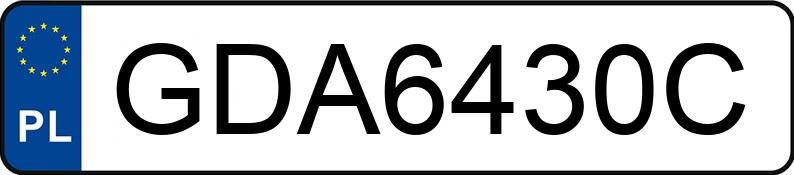 Numer rejestracyjny GDA 6430C posiada VOLKSWAGEN GOLF - GDA6430C