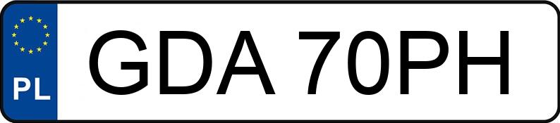 Numer rejestracyjny GDA 70PH posiada VOLKSWAGEN CRAFTER - GDA70PH