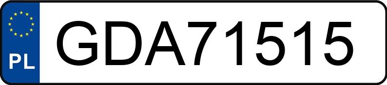 Numer rejestracyjny GDA 71515 posiada MERCEDES-BENZ E 270 - GDA71515