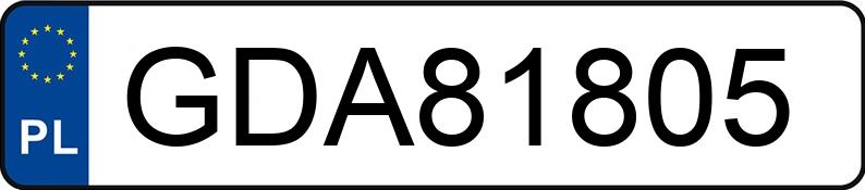 Numer rejestracyjny GDA 81805 posiada VOLVO XC60 - GDA81805