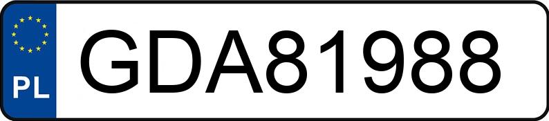 Numer rejestracyjny GDA 81988 posiada SKODA OCTAVIA - GDA81988
