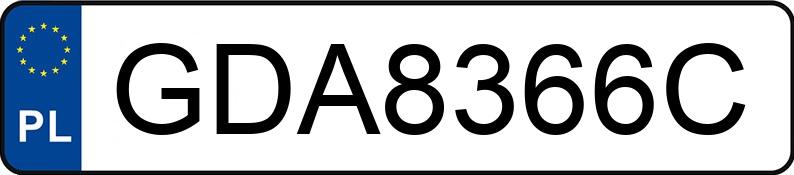 Numer rejestracyjny GDA 8366C posiada AUDI A3 Sportback 1.6 MR`04 E4 8P Ambiente - GDA8366C