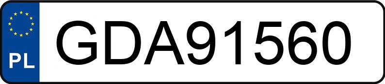 Numer rejestracyjny GDA 91560 posiada CIMC VEHICLES --- - GDA91560