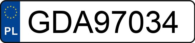 Numer rejestracyjny GDA 97034 posiada EKERI  - GDA97034