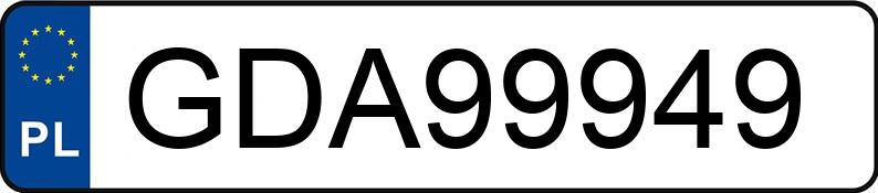 Numer rejestracyjny GDA 99949 posiada KRONE - GDA99949 Numer rejestracyjny GDA 99949 posiada KRONE - GDA99949