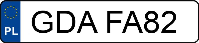 Numer rejestracyjny GDA FA82 posiada BMW 525 TD Kat. E34 525 TD Kat. E34 - GDAFA82