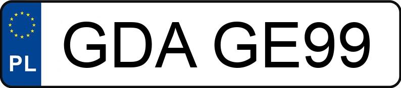 Numer rejestracyjny GDA GE99 posiada FORD MONDEO - GDAGE99