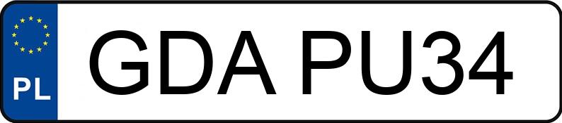 Numer rejestracyjny GDA PU34 posiada FIAT MULTIPLA - GDAPU34