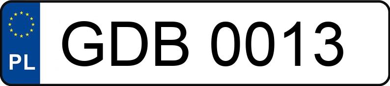 Numer rejestracyjny GDB 0013 posiada WARTBURG 353 1.0 353W - GDB0013 Numer rejestracyjny GDB 0013 posiada WARTBURG 353 1.0 353W - GDB0013