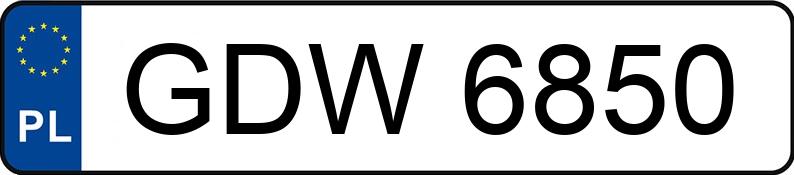 Numer rejestracyjny GDW 6850 posiada AUTOSAN D-43 - GDW6850