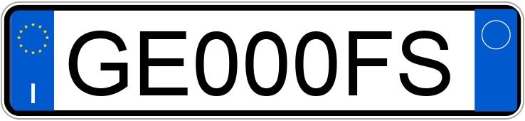 Numer rejestracyjny GE000FS posiada ALFA ROMEO Stelvio