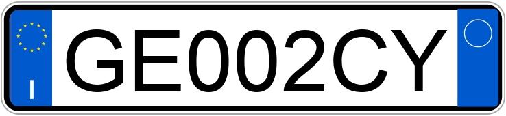 Numer rejestracyjny GE002CY posiada BMW Serie 1