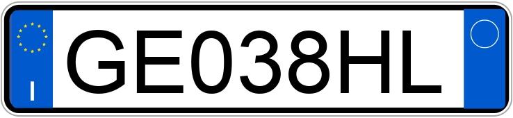 Numer rejestracyjny GE038HL posiada FIAT 500X